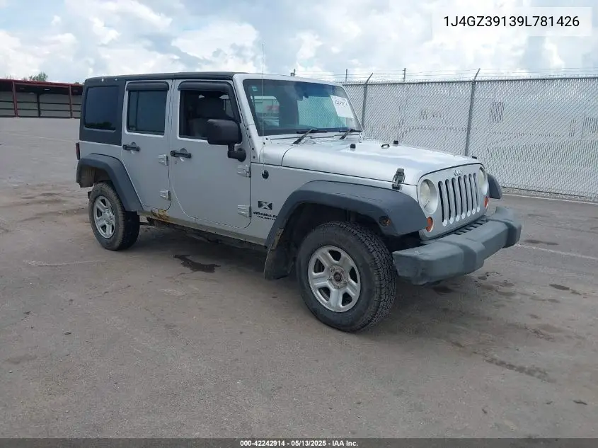 2009 Jeep Wrangler Unlimited X Rhd VIN: 1J4GZ39139L781426 Lot: 42242914