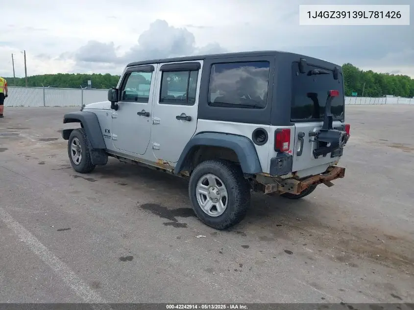 2009 Jeep Wrangler Unlimited X Rhd VIN: 1J4GZ39139L781426 Lot: 42242914