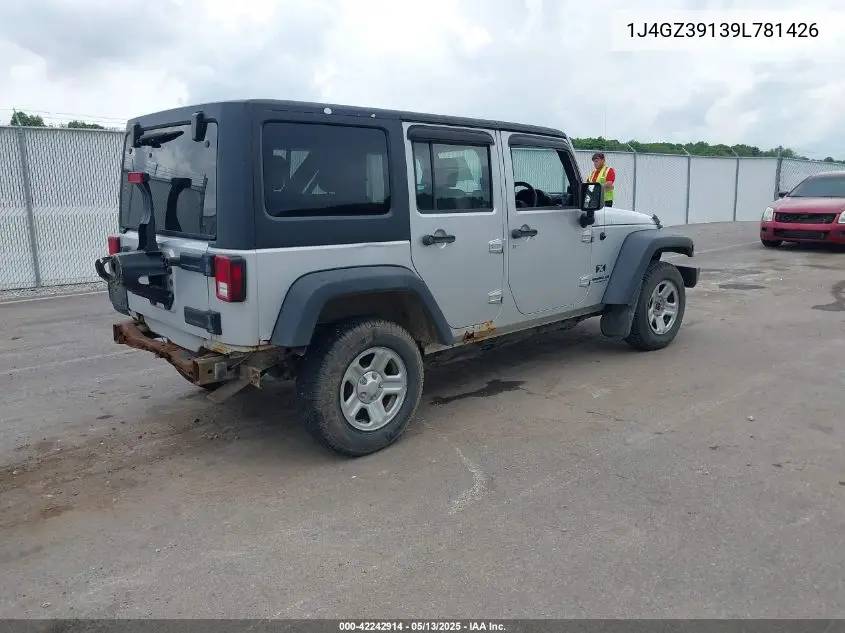 2009 Jeep Wrangler Unlimited X Rhd VIN: 1J4GZ39139L781426 Lot: 42242914