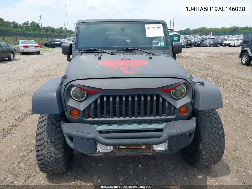 2010 Jeep Wrangler Unlimited Sahara VIN: 1J4HA5H19AL146028 Lot: 42621009