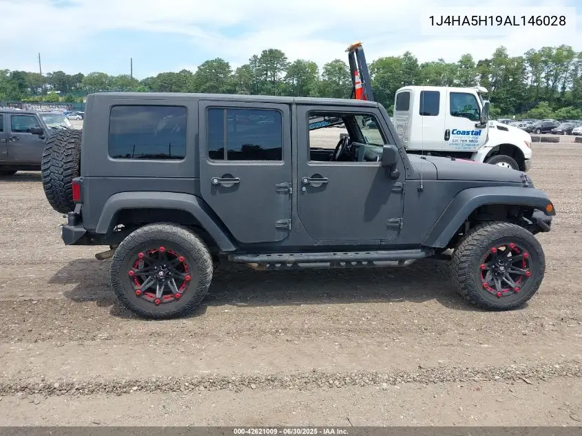 2010 Jeep Wrangler Unlimited Sahara VIN: 1J4HA5H19AL146028 Lot: 42621009
