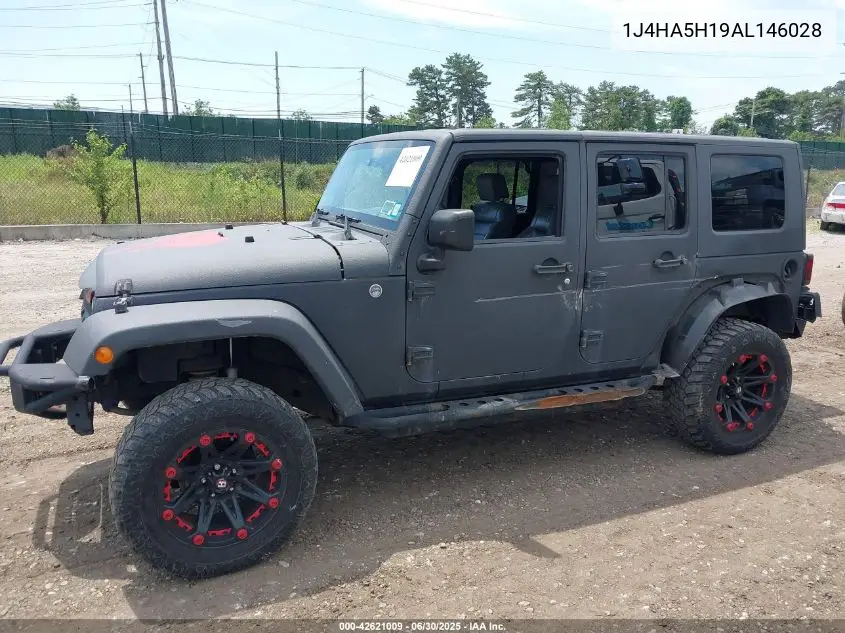 2010 Jeep Wrangler Unlimited Sahara VIN: 1J4HA5H19AL146028 Lot: 42621009
