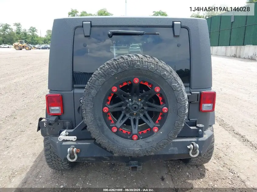 2010 Jeep Wrangler Unlimited Sahara VIN: 1J4HA5H19AL146028 Lot: 42621009