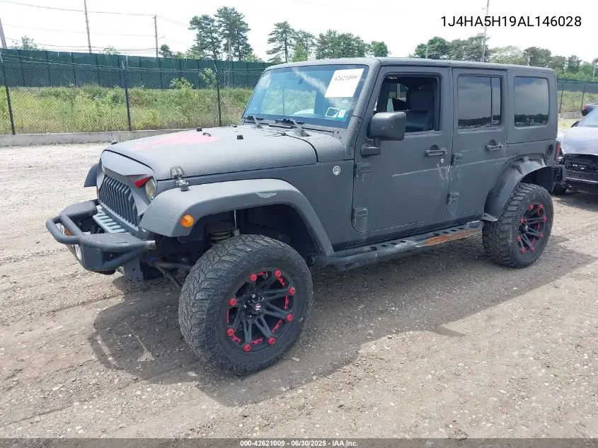 2010 Jeep Wrangler Unlimited Sahara VIN: 1J4HA5H19AL146028 Lot: 42621009