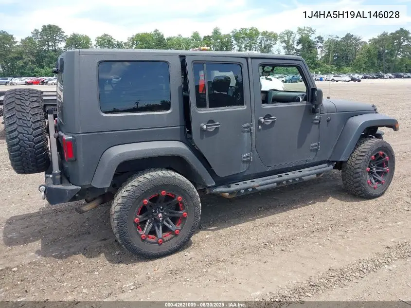 2010 Jeep Wrangler Unlimited Sahara VIN: 1J4HA5H19AL146028 Lot: 42621009