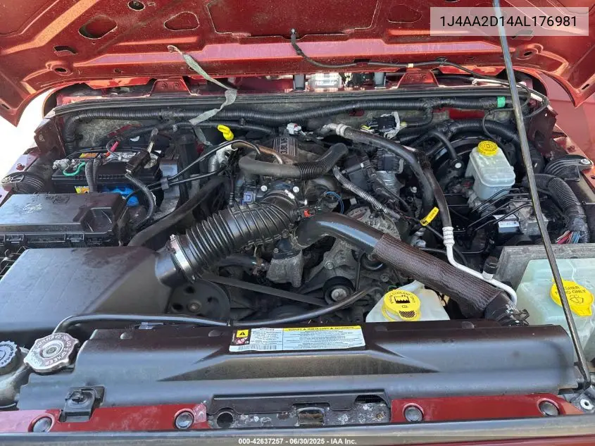 2010 Jeep Wrangler Sport VIN: 1J4AA2D14AL176981 Lot: 42637257