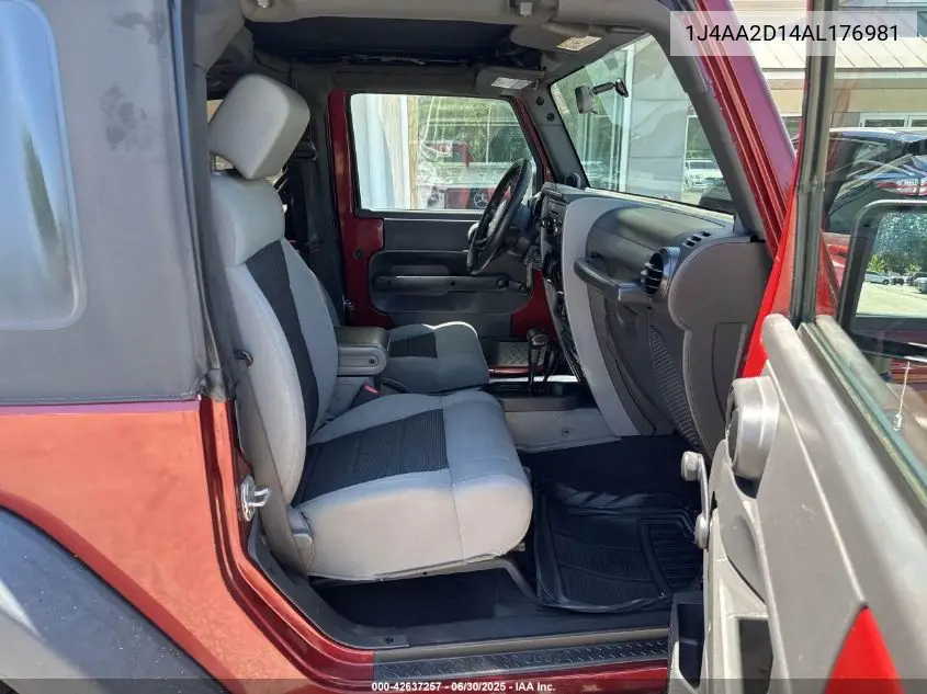 2010 Jeep Wrangler Sport VIN: 1J4AA2D14AL176981 Lot: 42637257