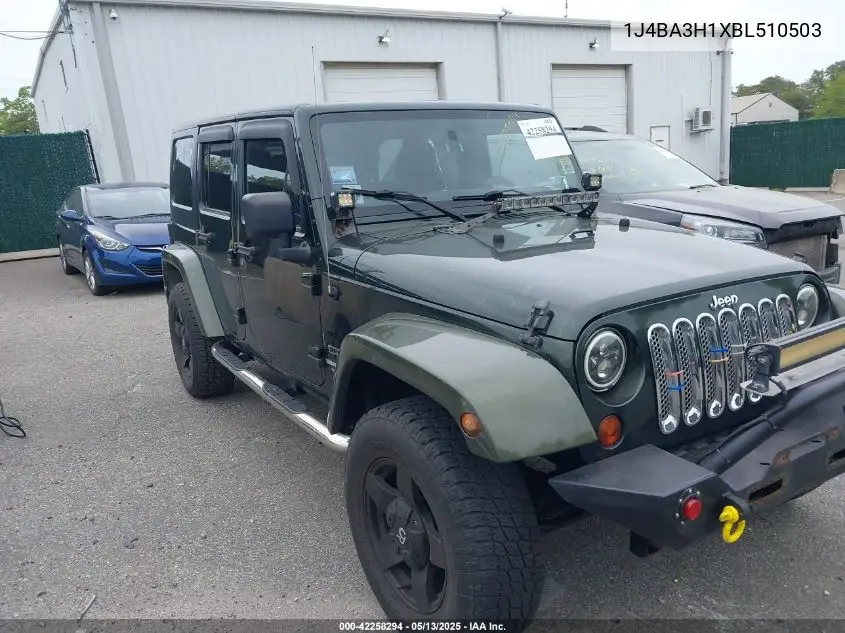 2011 Jeep Wrangler Unlimited Sport VIN: 1J4BA3H1XBL510503 Lot: 42258294