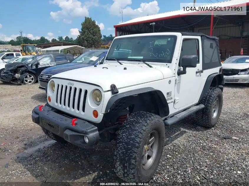 2012 Jeep Wrangler Sport VIN: 1C4AJWAG5CL171961 Lot: 42590232