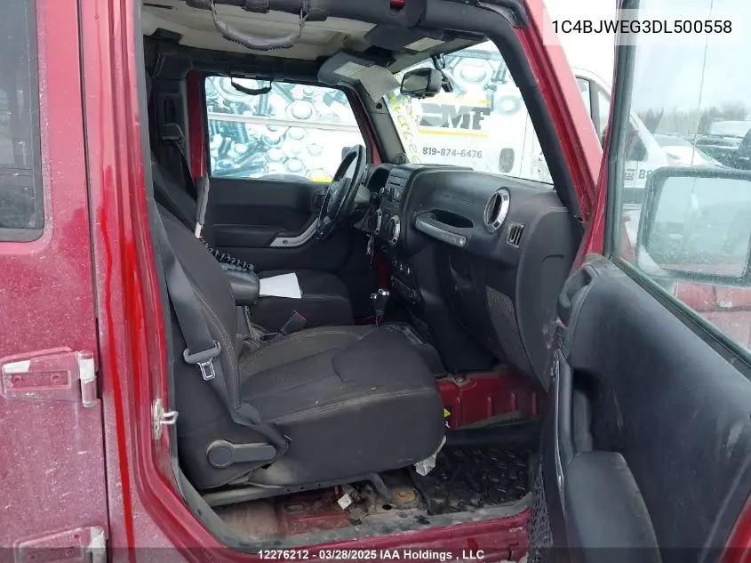 2013 Jeep Wrangler Unlimited Sahara VIN: 1C4BJWEG3DL500558 Lot: 12276212X