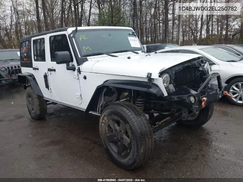 2014 Jeep Wrangler Unlimited Sport VIN: 1C4BJWDG2EL250782 Lot: 41965965