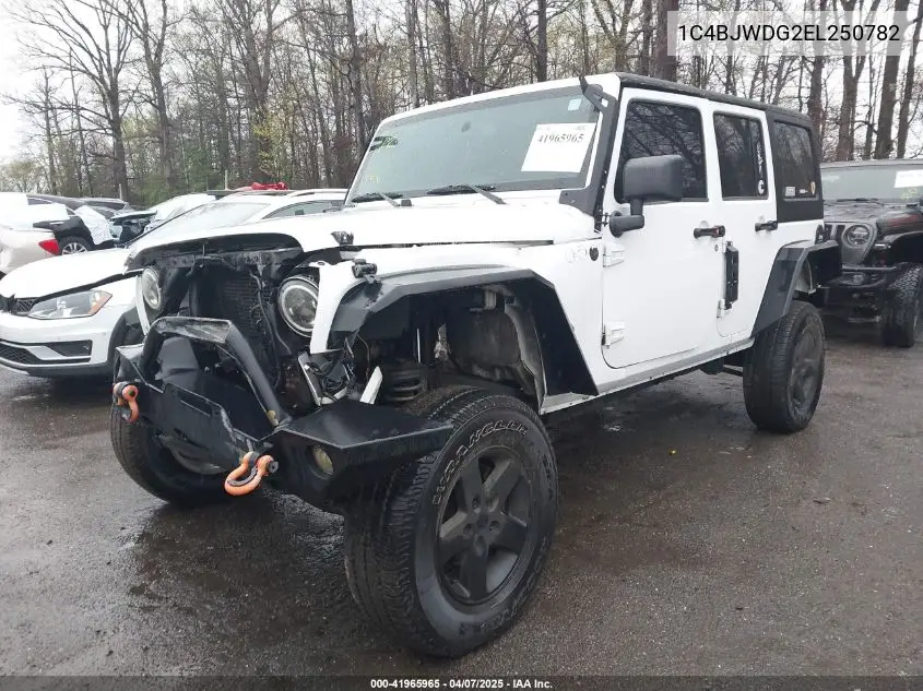 2014 Jeep Wrangler Unlimited Sport VIN: 1C4BJWDG2EL250782 Lot: 41965965