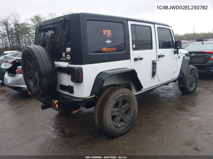 2014 Jeep Wrangler Unlimited Sport VIN: 1C4BJWDG2EL250782 Lot: 41965965