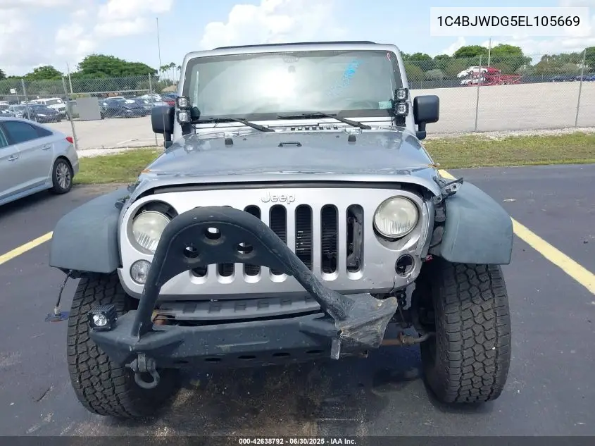 2014 Jeep Wrangler Unlimited Sport VIN: 1C4BJWDG5EL105669 Lot: 42638792