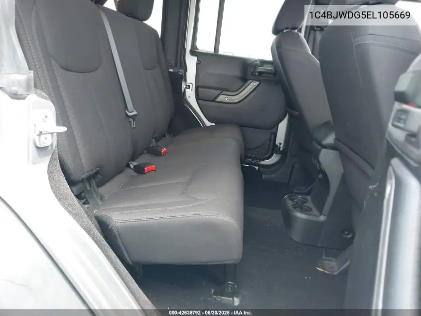 2014 Jeep Wrangler Unlimited Sport VIN: 1C4BJWDG5EL105669 Lot: 42638792