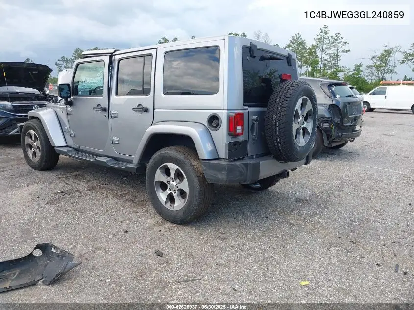1C4BJWEG3GL240859 2016 Jeep Wrangler Unlimited Sahara
