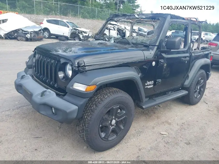 2019 Jeep Wrangler Sport S 4X4 VIN: 1C4GJXAN7KW521229 Lot: 42610911