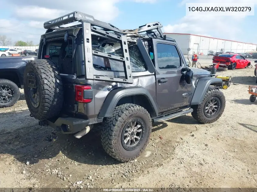2020 Jeep Wrangler Willys 4X4 VIN: 1C4GJXAGXLW320279 Lot: 41958065