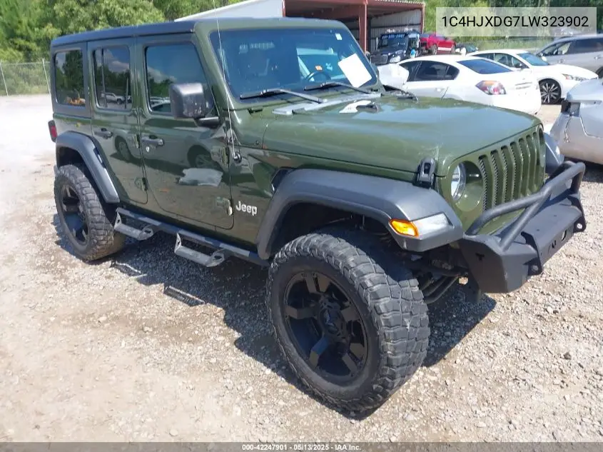 2020 Jeep Wrangler Unlimited Sport S 4X4 VIN: 1C4HJXDG7LW323902 Lot: 42247901