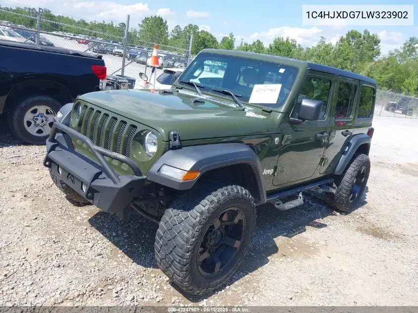 2020 Jeep Wrangler Unlimited Sport S 4X4 VIN: 1C4HJXDG7LW323902 Lot: 42247901