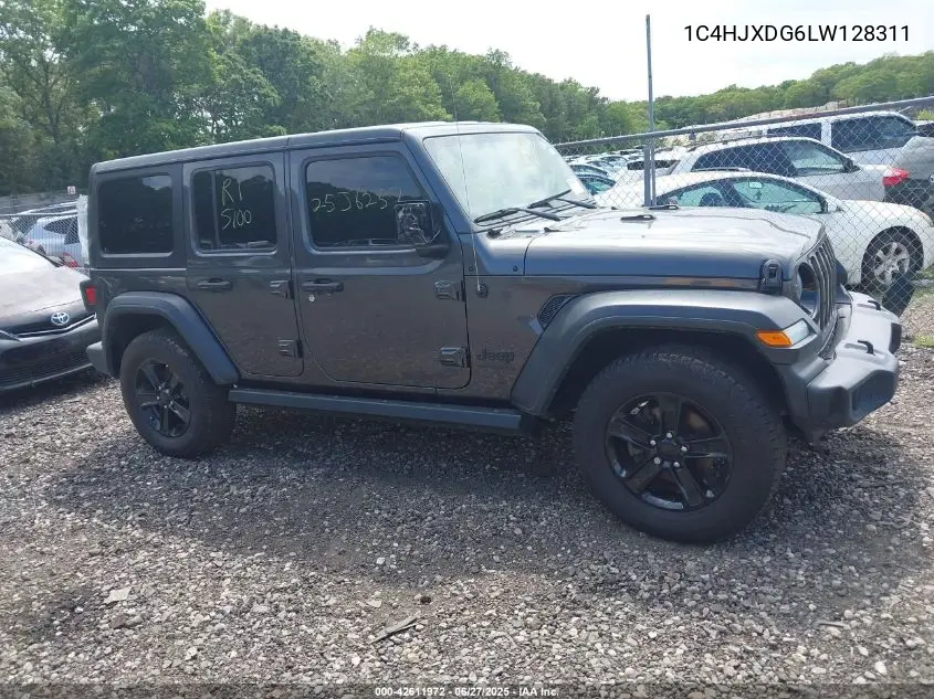 2020 Jeep Wrangler Unlimited Sport Altitude 4X4 VIN: 1C4HJXDG6LW128311 Lot: 42611972