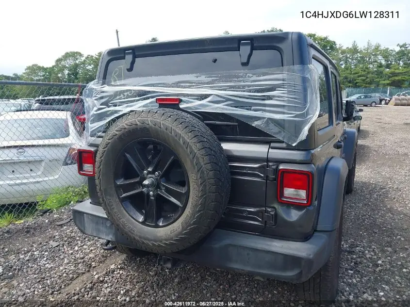 2020 Jeep Wrangler Unlimited Sport Altitude 4X4 VIN: 1C4HJXDG6LW128311 Lot: 42611972