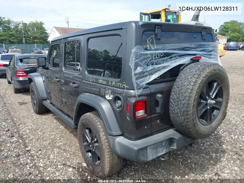 2020 Jeep Wrangler Unlimited Sport Altitude 4X4 VIN: 1C4HJXDG6LW128311 Lot: 42611972