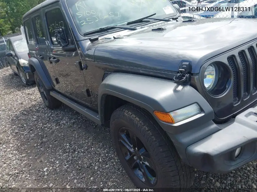 2020 Jeep Wrangler Unlimited Sport Altitude 4X4 VIN: 1C4HJXDG6LW128311 Lot: 42611972
