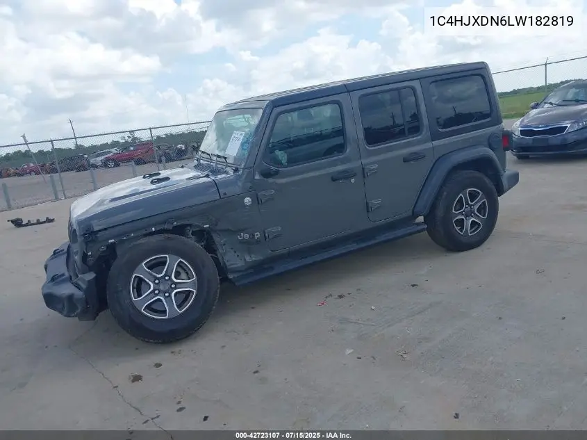 2020 Jeep Wrangler Unlimited Sport S 4X4 VIN: 1C4HJXDN6LW182819 Lot: 42723107