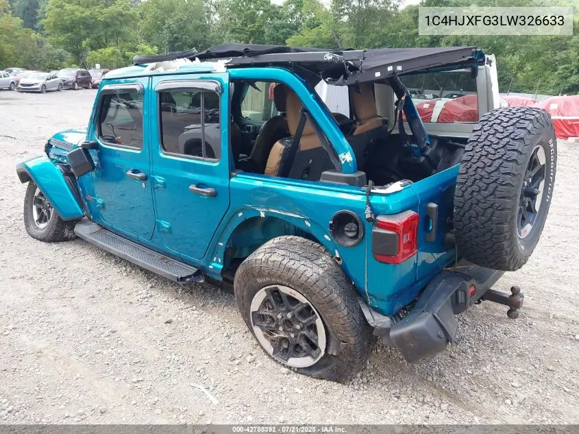 2020 Jeep Wrangler Unlimited Rubicon 4X4 VIN: 1C4HJXFG3LW326633 Lot: 42788392