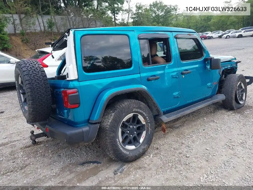 2020 Jeep Wrangler Unlimited Rubicon 4X4 VIN: 1C4HJXFG3LW326633 Lot: 42788392
