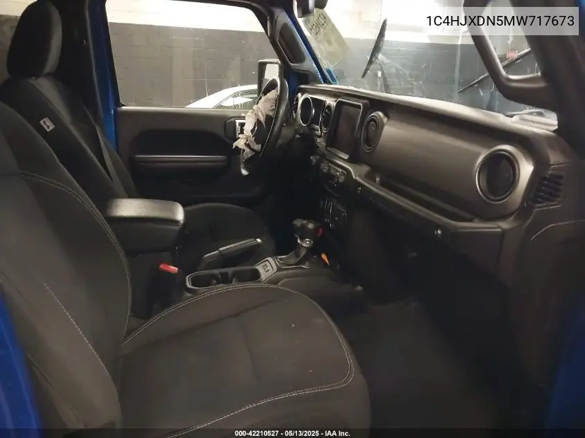 2021 Jeep Wrangler Unlimited 80Th Anniversary 4X4 VIN: 1C4HJXDN5MW717673 Lot: 42210527