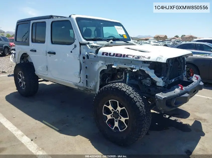 2021 Jeep Wrangler Unlimited Rubicon 4X4 VIN: 1C4HJXFGXMW850556 Lot: 42234282