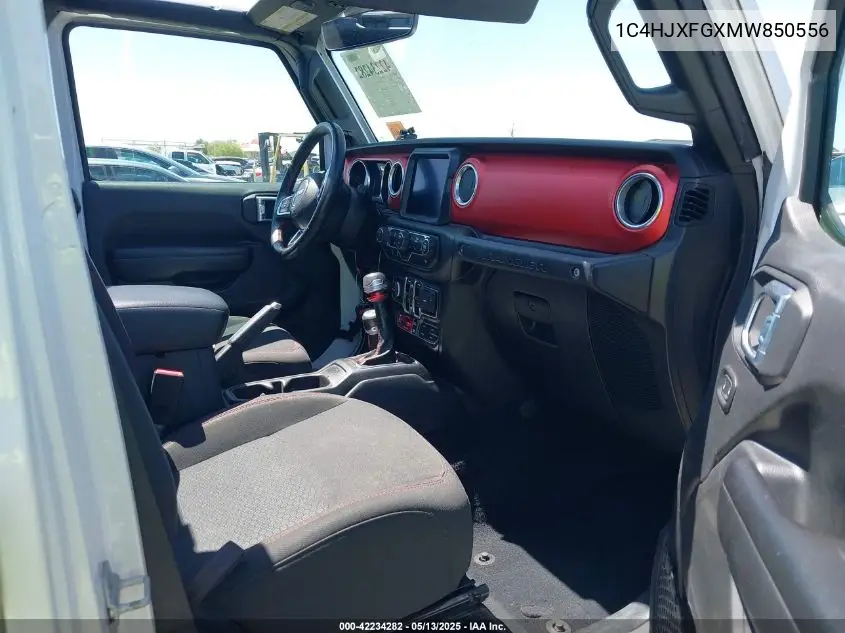 2021 Jeep Wrangler Unlimited Rubicon 4X4 VIN: 1C4HJXFGXMW850556 Lot: 42234282