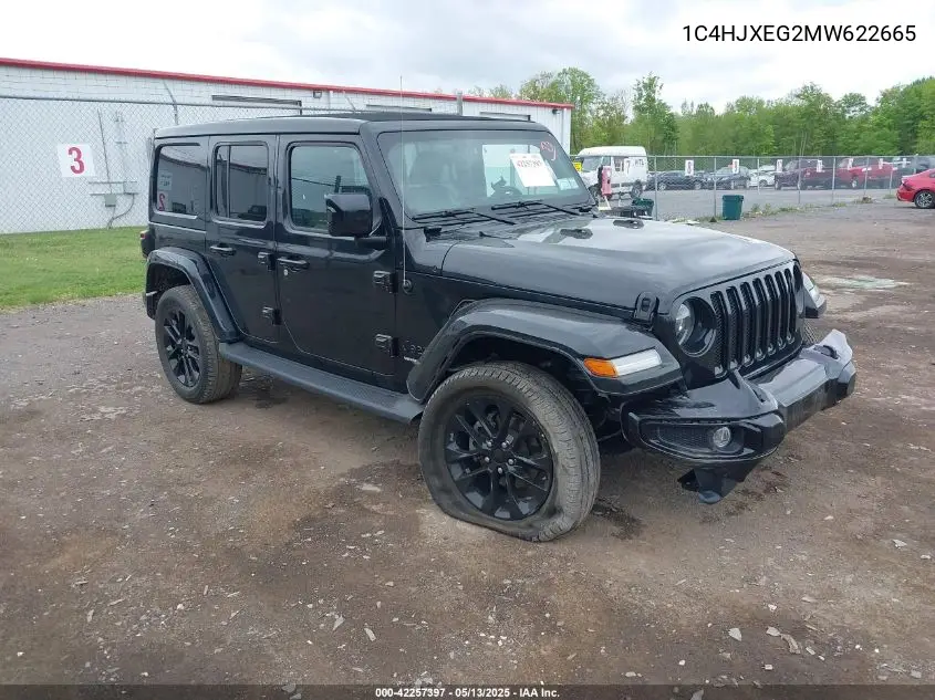 2021 Jeep Wrangler Unlimited High Altitude 4X4 VIN: 1C4HJXEG2MW622665 Lot: 42257397