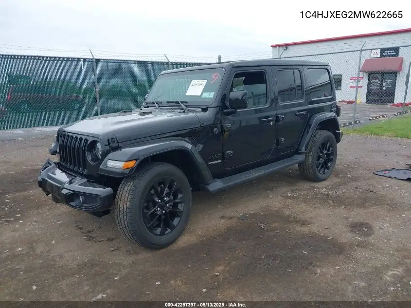 2021 Jeep Wrangler Unlimited High Altitude 4X4 VIN: 1C4HJXEG2MW622665 Lot: 42257397