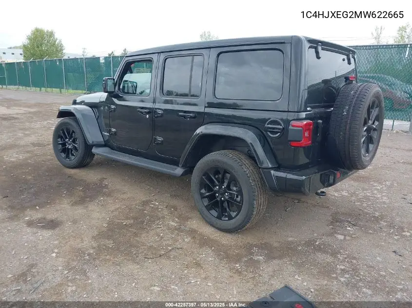 2021 Jeep Wrangler Unlimited High Altitude 4X4 VIN: 1C4HJXEG2MW622665 Lot: 42257397