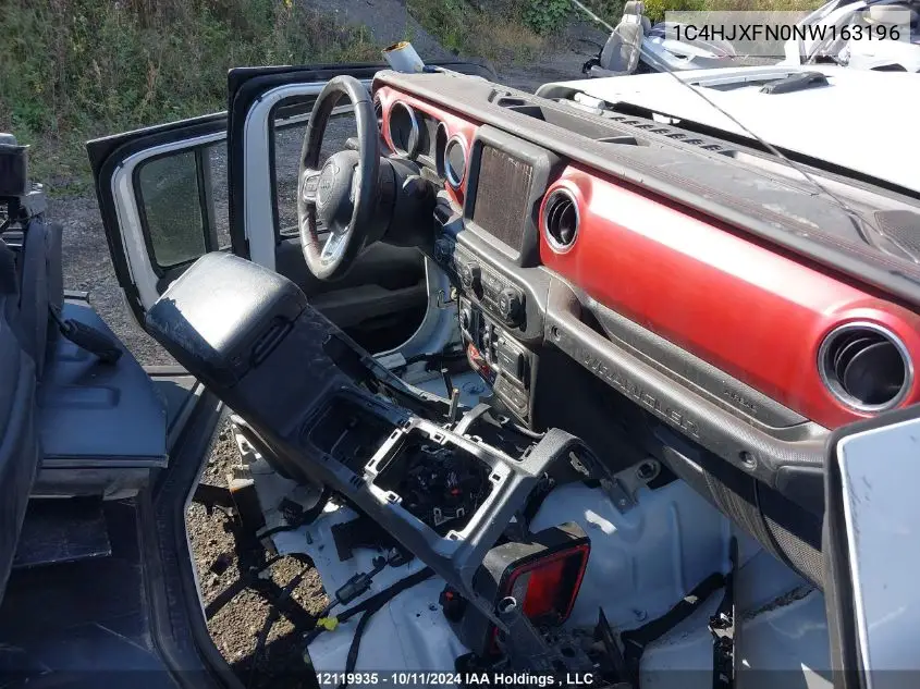 2022 Jeep Wrangler Unlimited Rubicon VIN: 1C4HJXFN0NW163196 Lot: 12119935