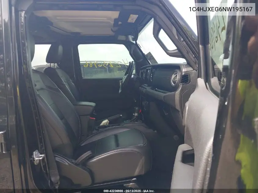 2022 Jeep Wrangler Unlimited Sahara 4X4 VIN: 1C4HJXEG6NW195167 Lot: 42236986