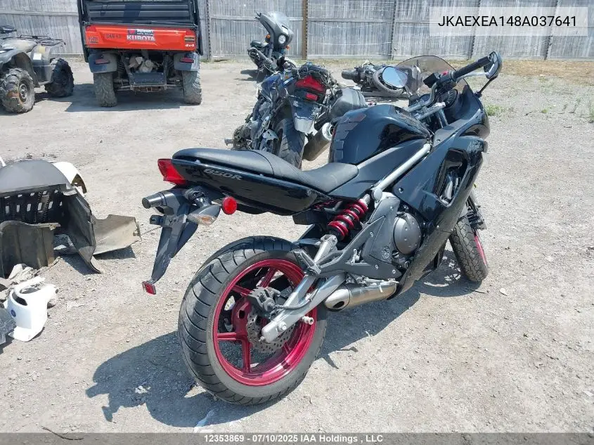 2008 Kawasaki VIN: JKAEXEA148A037641 Lot: 12353869