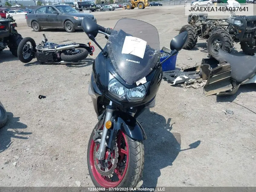 2008 Kawasaki VIN: JKAEXEA148A037641 Lot: 12353869