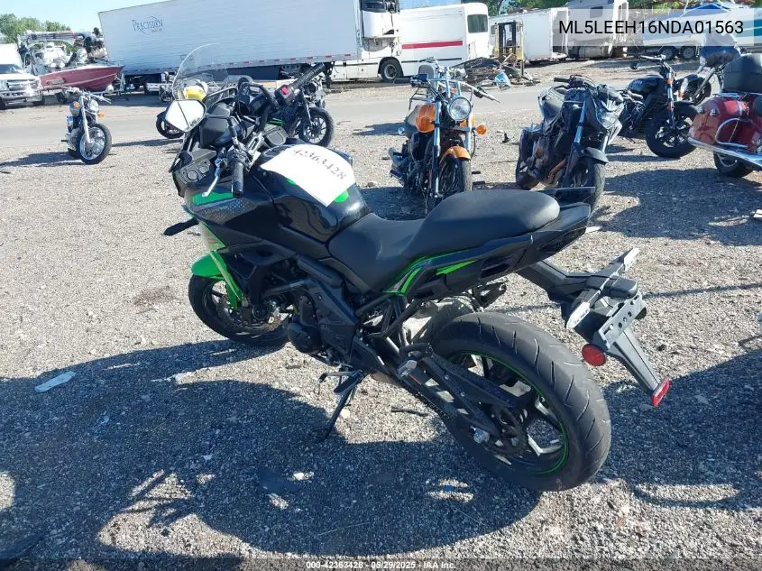 2022 Kawasaki Kle650 F VIN: ML5LEEH16NDA01563 Lot: 42363428