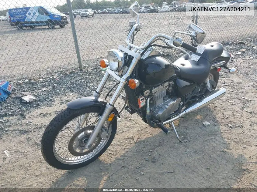 2007 Kawasaki En500 C VIN: JKAENVC127A204211 Lot: 42431545