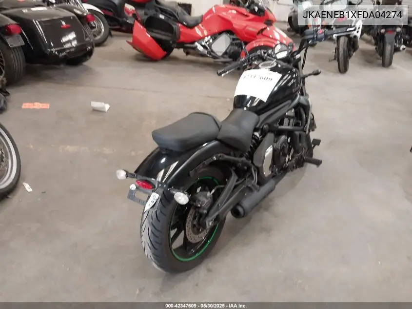 2015 Kawasaki En650 B VIN: JKAENEB1XFDA04274 Lot: 42347609