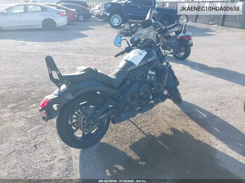 2017 Kawasaki En650 C VIN: JKAENEC10HDA00638 Lot: 42788396