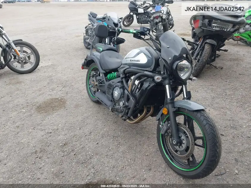 2018 Kawasaki En650 E VIN: JKAENEE14JDA02542 Lot: 42338620