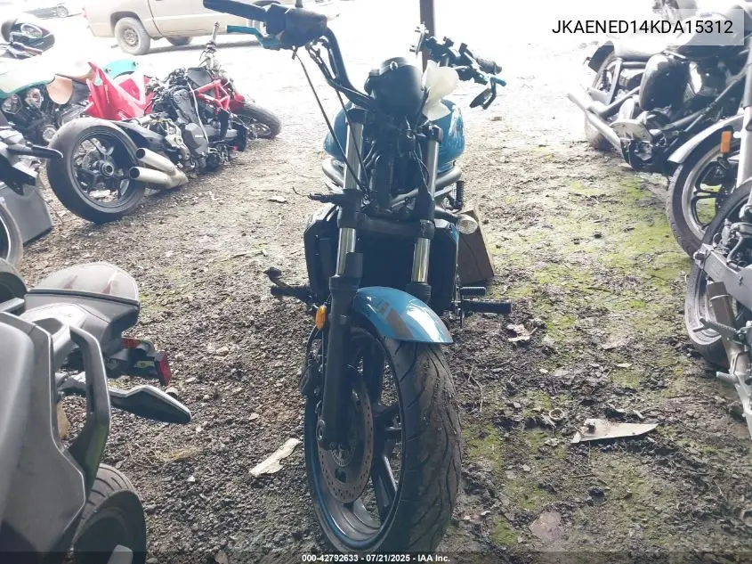 2019 Kawasaki En650 D VIN: JKAENED14KDA15312 Lot: 42792633
