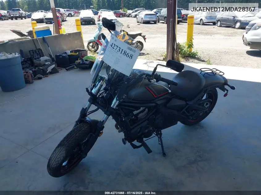2021 Kawasaki En650 D VIN: JKAENED12MDA28367 Lot: 42731868