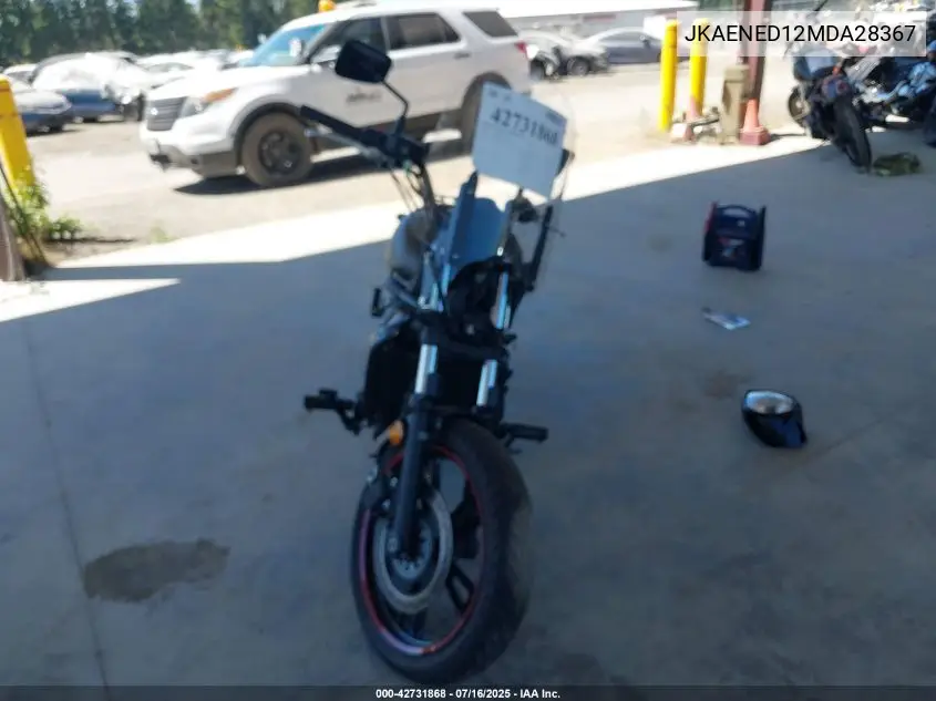 2021 Kawasaki En650 D VIN: JKAENED12MDA28367 Lot: 42731868