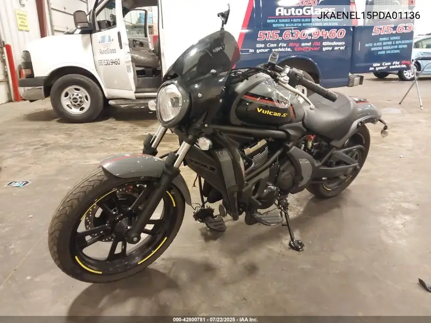 2023 Kawasaki En650 L VIN: JKAENEL15PDA01136 Lot: 42800781